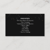 Carte De Visite Campground & RV Park Rustic Outdoor Lodging (Dos)