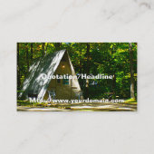 Carte De Visite Camping à cadre A sauvage au terrain de camping (Dos)