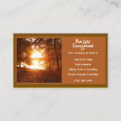 Carte De Visite Camping Brown Forest Camp (Devant)