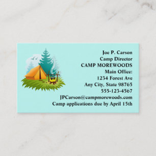 Carte de visite : Camping Camping Camper