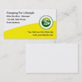 Carte De Visite Camping Camping Camping Camping (Devant / Derrière)