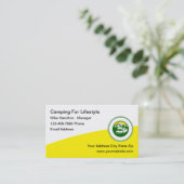 Carte De Visite Camping Camping Camping Camping (Debout devant)
