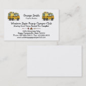 Carte De Visite Camping-car de GMC rv (Devant / Derrière)