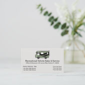 Carte De Visite Camping-car et Motorhomes (Debout devant)