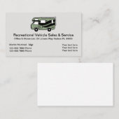 Carte De Visite Camping-car et Motorhomes (Devant / Derrière)