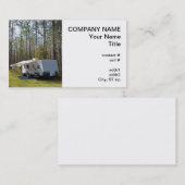 Carte De Visite camping de remorque (Devant / Derrière)