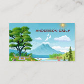 Carte De Visite Camping familial Summer Adventure Nature-Inspiré (Dos)