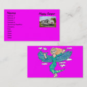 Carte De Visite Camping Happy Retirement dans le RV par Funnycoomb (Devant / Derrière)