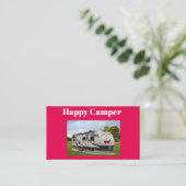 Carte De Visite Camping Happy Retirement dans le RV par Funnycoomb (Debout devant)