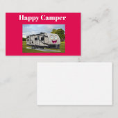 Carte De Visite Camping Happy Retirement dans le RV par Funnycoomb (Devant / Derrière)