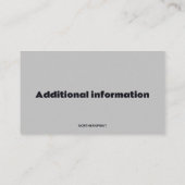 Carte De Visite Camping mini-bus modifiable (Dos)