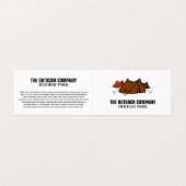 Carte De Visite Camping, Parc de vacances Détail (Extérieur déplié)