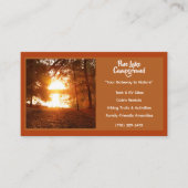 Carte De Visite Camping Rust Red Forest (Devant)