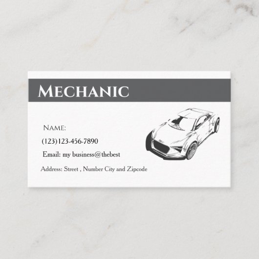 Carte De Visite camping services editable card (Devant)