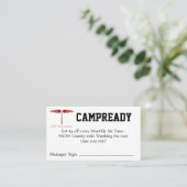 Carte De Visite CAMPREADY Coupon (Debout devant)