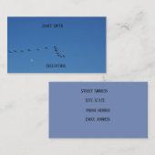 Carte De Visite Canadian geese (Devant / Derrière)