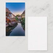 Carte De Visite Canal d'eau Fleur Alsace France (Devant / Derrière)