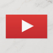 Carte De Visite Canal YouTube | YouTuber professionnel (Dos)