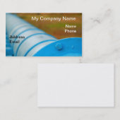 Carte De Visite Canalisation de mazout, d'essence et de mazout (Devant / Derrière)