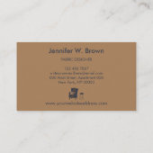 Carte De Visite Canapé design d'intérieur Table marine Coussin (Dos)