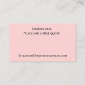 Carte De Visite Canapé et chaises (Dos)