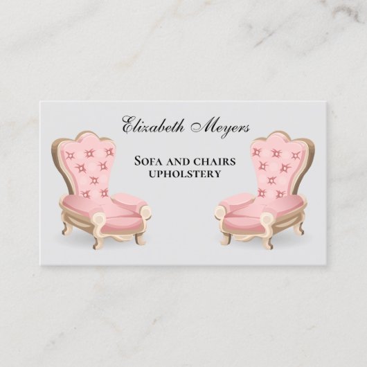 Carte De Visite Canapé et chaises (Devant)