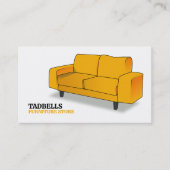 Carte De Visite Canapé Jaune - Ventes de magasin de meubles (Devant)