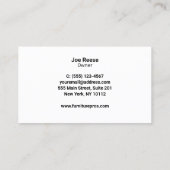 Carte De Visite Canapé | Mobilier (couleur personnalisable) (Dos)