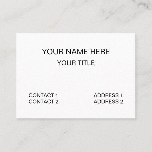 Carte De Visite Canard à canard blanc (Dos)