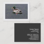 Carte De Visite Canard à colle (Bordé) (Devant / Derrière)
