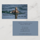 Carte De Visite Canard avec bec ouvert (Devant / Derrière)