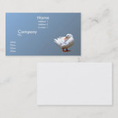 Carte De Visite Canard blanc (Devant / Derrière)