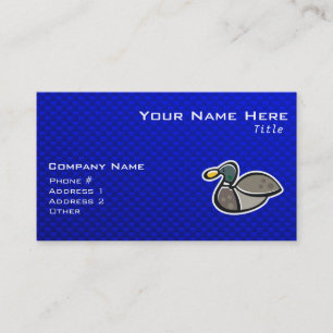Carte De Visite Canard bleu