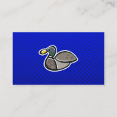 Carte De Visite Canard bleu (Dos)