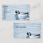Carte De Visite Canard dans l'eau (Devant / Derrière)