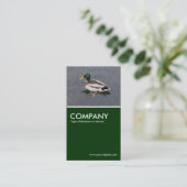 Carte De Visite Canard de Majard - Vert foncé (Debout devant)