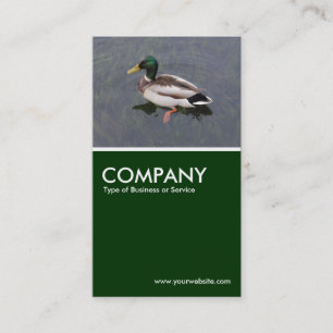 Carte De Visite Canard de Majard - Vert foncé