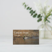 Carte De Visite Canard de Mallard (Debout devant)