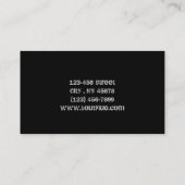 Carte De Visite Canard en bois de canard de pays occidental de (Dos)