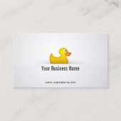 Carte De Visite Canard simple en caoutchouc jaune (Devant)