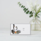 Carte De Visite Canards pèlerins de Thanksgiving (Debout devant)