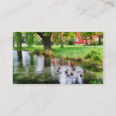 Carte De Visite Canards sur Étang (Dos)