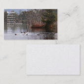 Carte De Visite Canards sur le lac empire (Devant / Derrière)