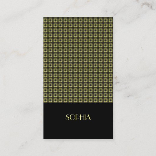 Carte De Visite Canary Elegant Patterned Professional (Devant)