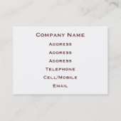 CARTE DE VISITE CANAUX (Dos)