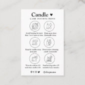 Carte De Visite Candem Care Noir & Blanc | Merci de logo personnal (Devant)