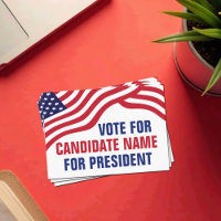 Candidat politique personnalisé Campagne électoral