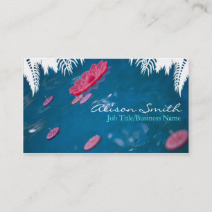 Carte De Visite Candles in the water Business Card