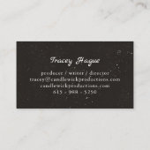 Carte De Visite Candlewick Productions (Dos)