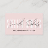 Carte De Visite Candmaker typographie moderne script rose vif (Devant)